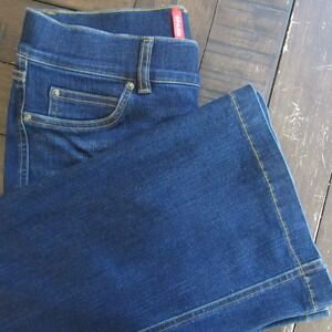 Spanx Flare Jeans Womens Medium 30x33 Midnight Shade Stretch Slimming 20327R